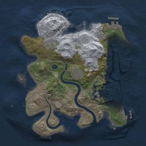 Thumbnail Rust Map: Procedural Map, Size: 2800, Seed: 359403495, 10 Monuments