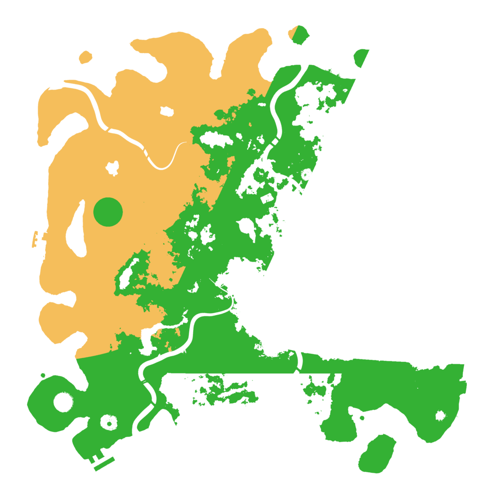 Biome Rust Map: Procedural Map, Size: 4500, Seed: 475372127