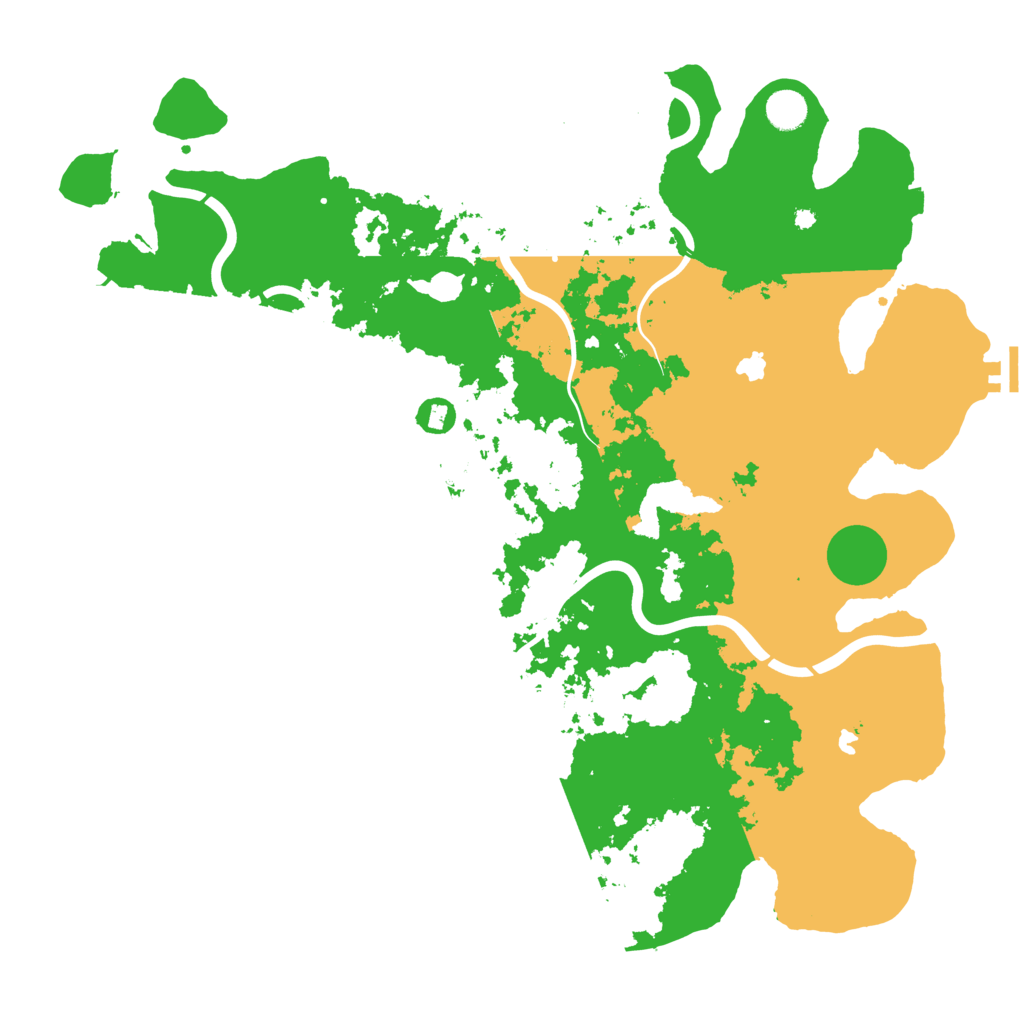 Biome Rust Map: Procedural Map, Size: 4500, Seed: 2026247215
