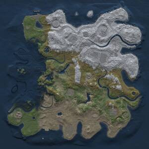 Thumbnail Rust Map: Procedural Map, Size: 4250, Seed: 1394598978, 15 Monuments