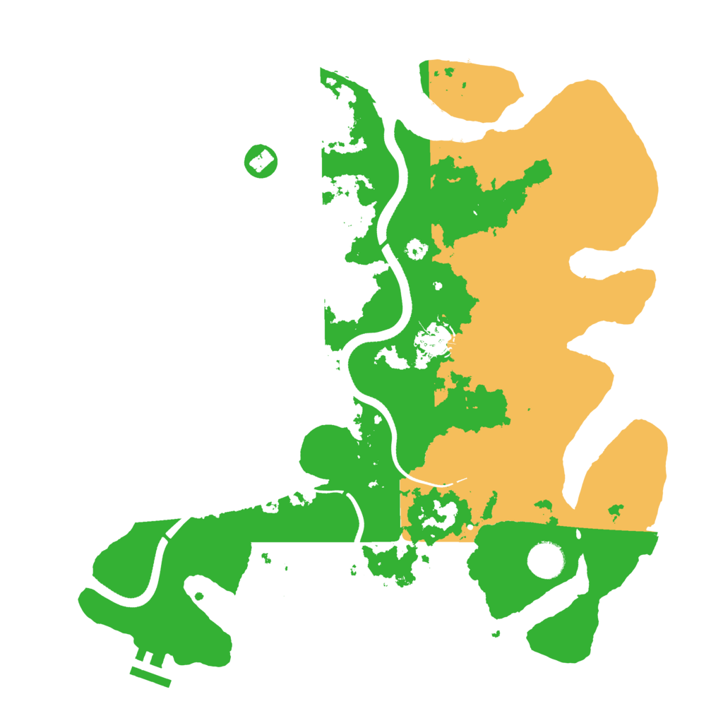Biome Rust Map: Procedural Map, Size: 3500, Seed: 1979423105