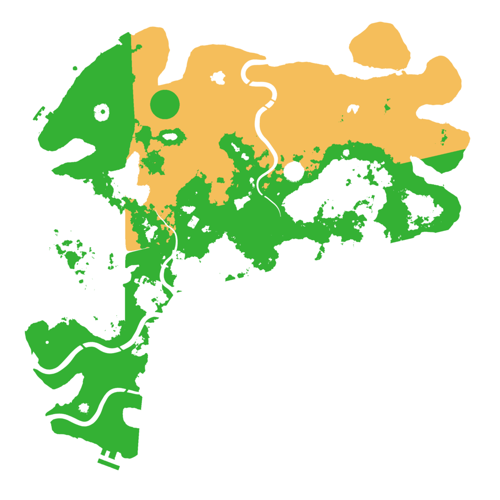 Biome Rust Map: Procedural Map, Size: 4500, Seed: 757579547