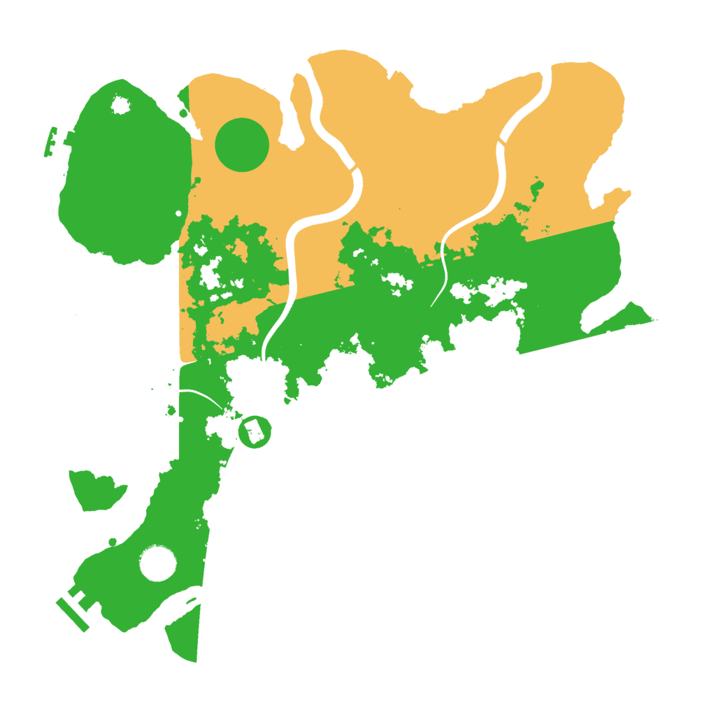 Biome Rust Map: Procedural Map, Size: 3500, Seed: 17158174