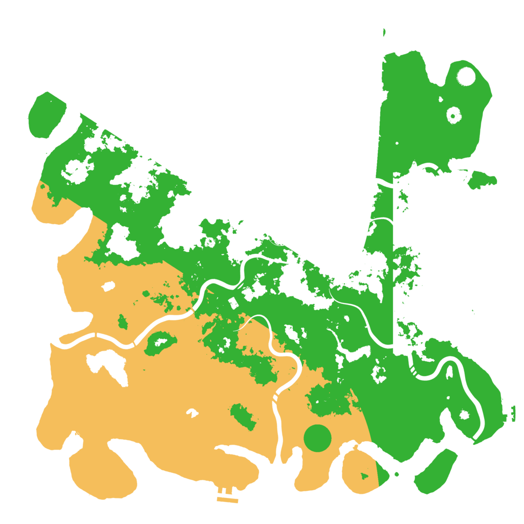 Biome Rust Map: Procedural Map, Size: 5000, Seed: 1857283099