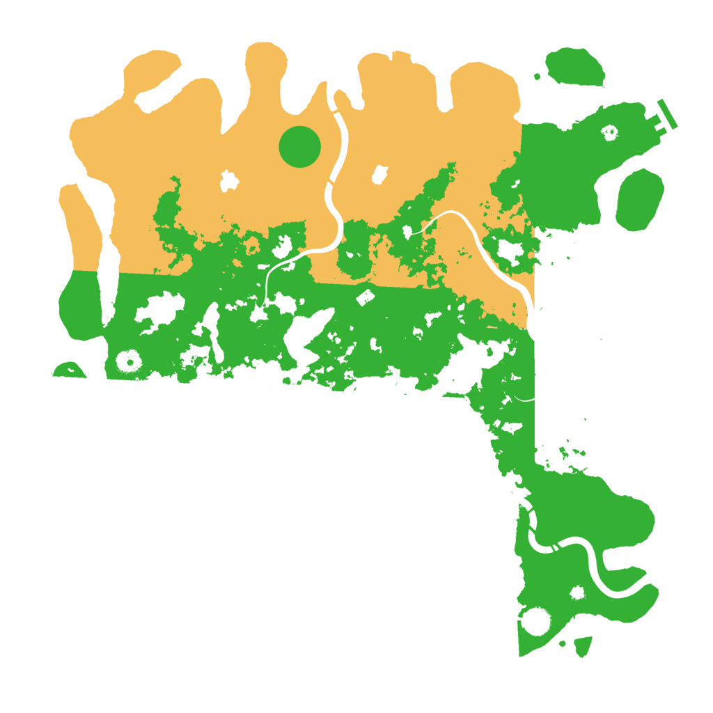 Biome Rust Map: Procedural Map, Size: 4500, Seed: 970820365