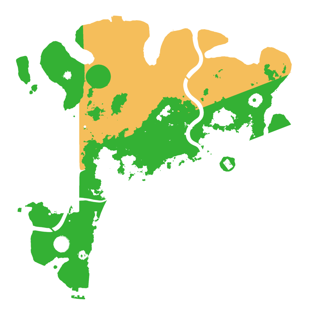 Biome Rust Map: Procedural Map, Size: 3500, Seed: 463557197