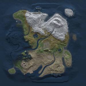 Thumbnail Rust Map: Procedural Map, Size: 2750, Seed: 787545191, 8 Monuments