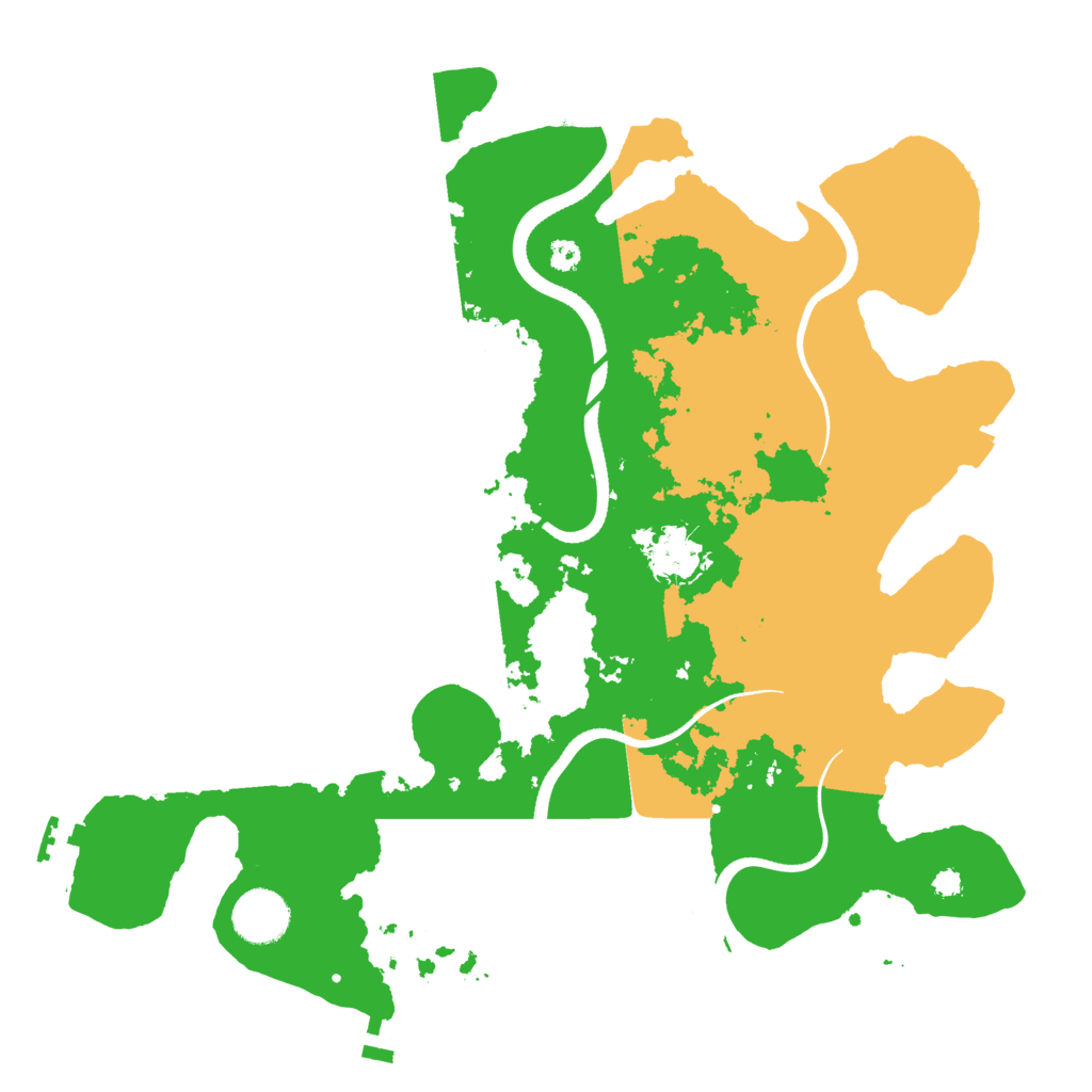 Biome Rust Map: Procedural Map, Size: 3500, Seed: 2007078626