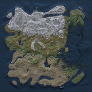 Thumbnail Rust Map: Procedural Map, Size: 4500, Seed: 673872902, 16 Monuments