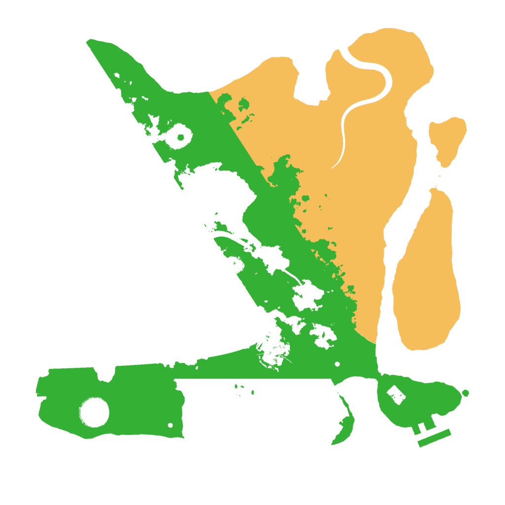 Biome Rust Map: Procedural Map, Size: 3000, Seed: 19485