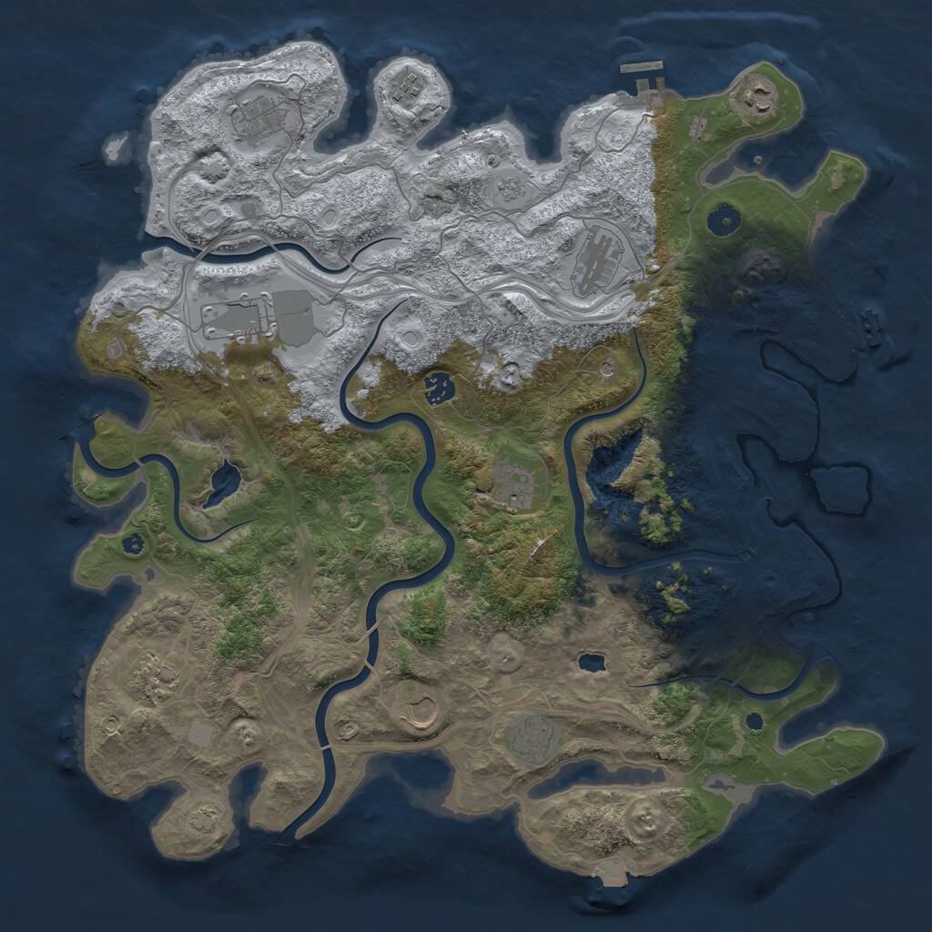 Rust Map: Procedural Map, Size: 4400, Seed: 202601021, 16 Monuments