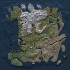 Thumbnail Rust Map: Procedural Map, Size: 4250, Seed: 1496326168, 15 Monuments