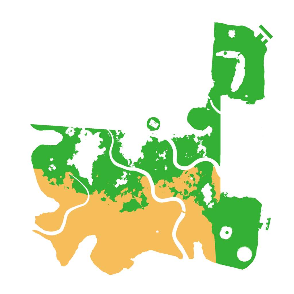 Biome Rust Map: Procedural Map, Size: 3500, Seed: 626386543