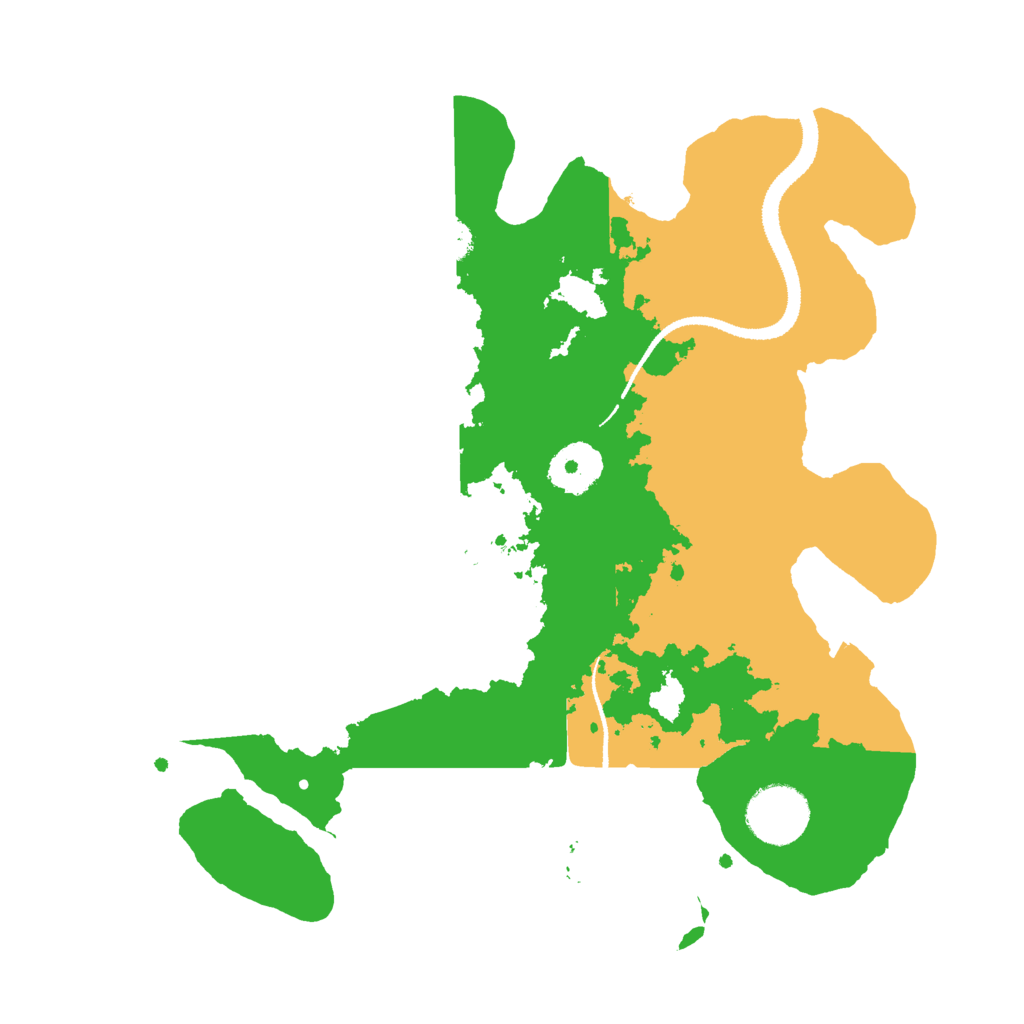 Biome Rust Map: Procedural Map, Size: 3000, Seed: 254657