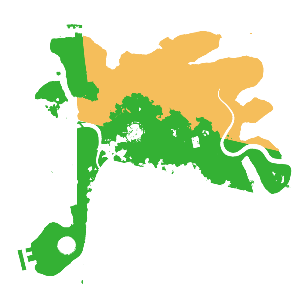 Biome Rust Map: Procedural Map, Size: 3000, Seed: 38262