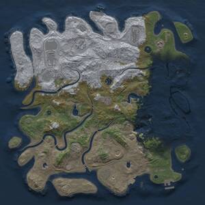 Thumbnail Rust Map: Procedural Map, Size: 4500, Seed: 1391948002, 16 Monuments