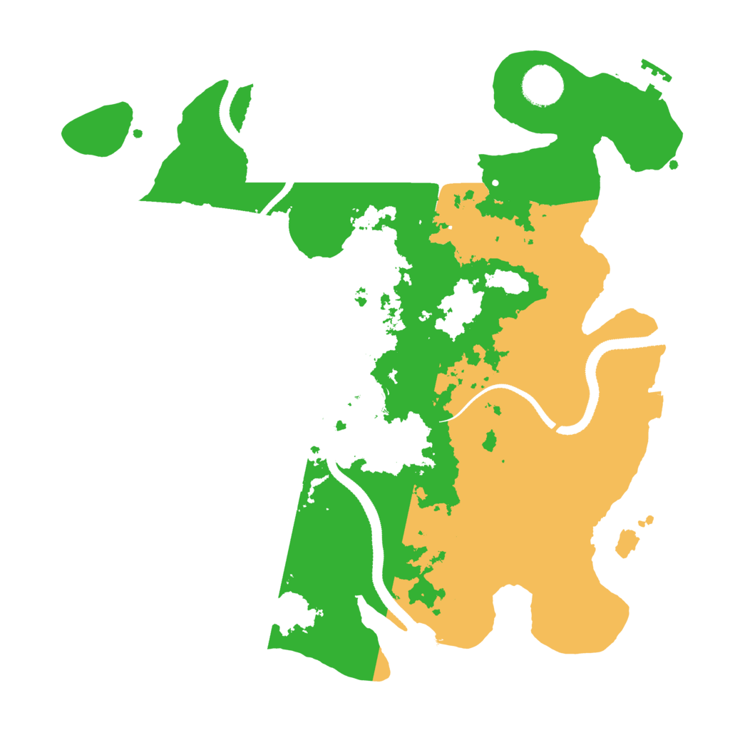 Biome Rust Map: Procedural Map, Size: 3200, Seed: 32121