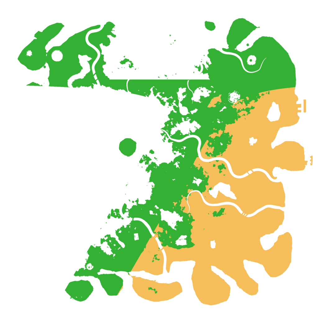 Biome Rust Map: Procedural Map, Size: 5000, Seed: 1761743043