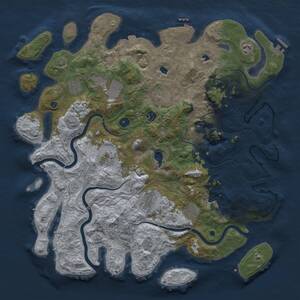 Thumbnail Rust Map: Procedural Map, Size: 4500, Seed: 372849731, 15 Monuments