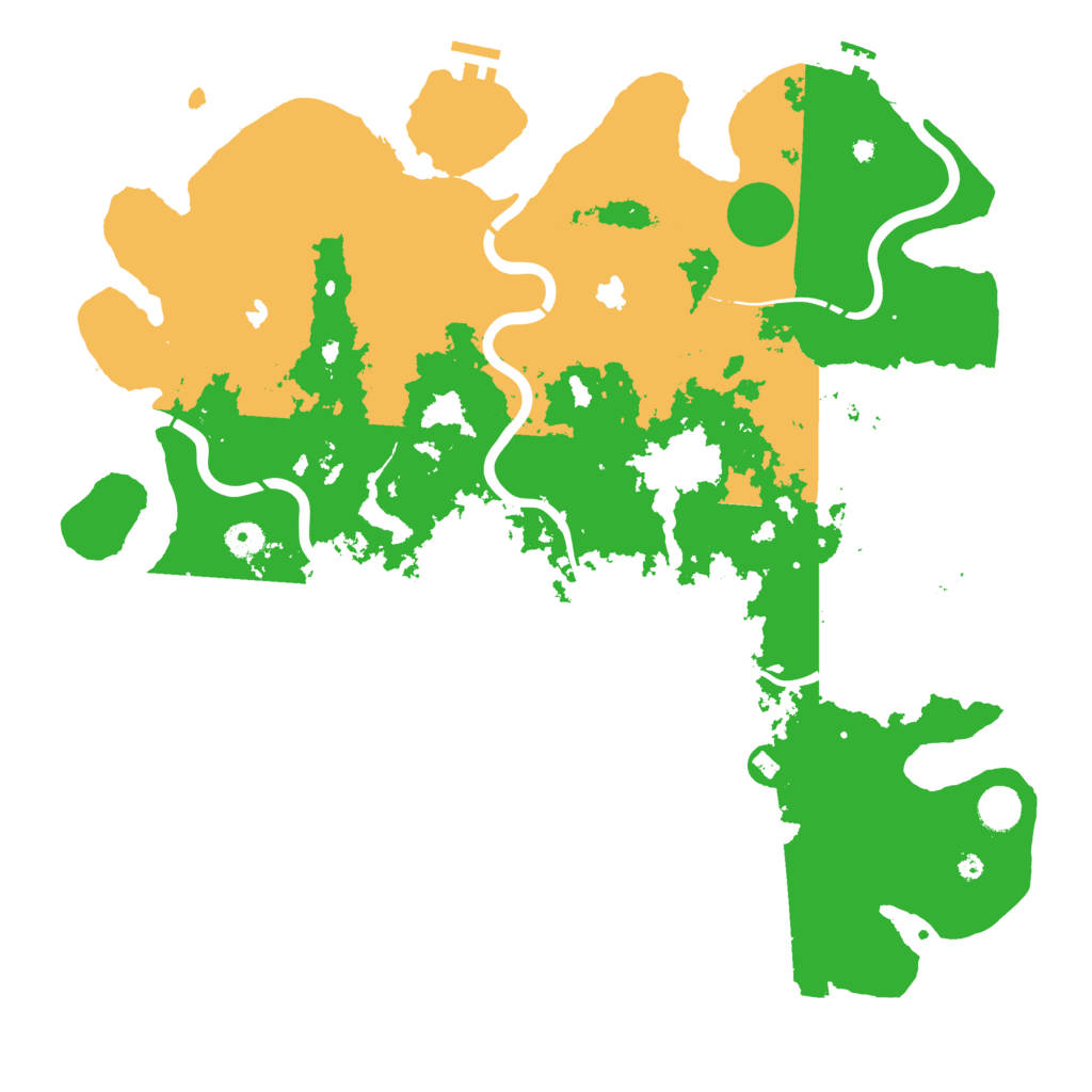 Biome Rust Map: Procedural Map, Size: 4500, Seed: 440427015