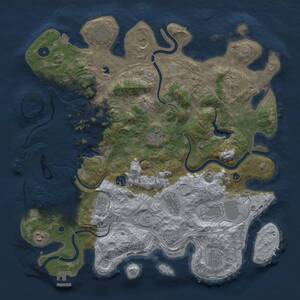 Thumbnail Rust Map: Procedural Map, Size: 4250, Seed: 1935991397, 17 Monuments