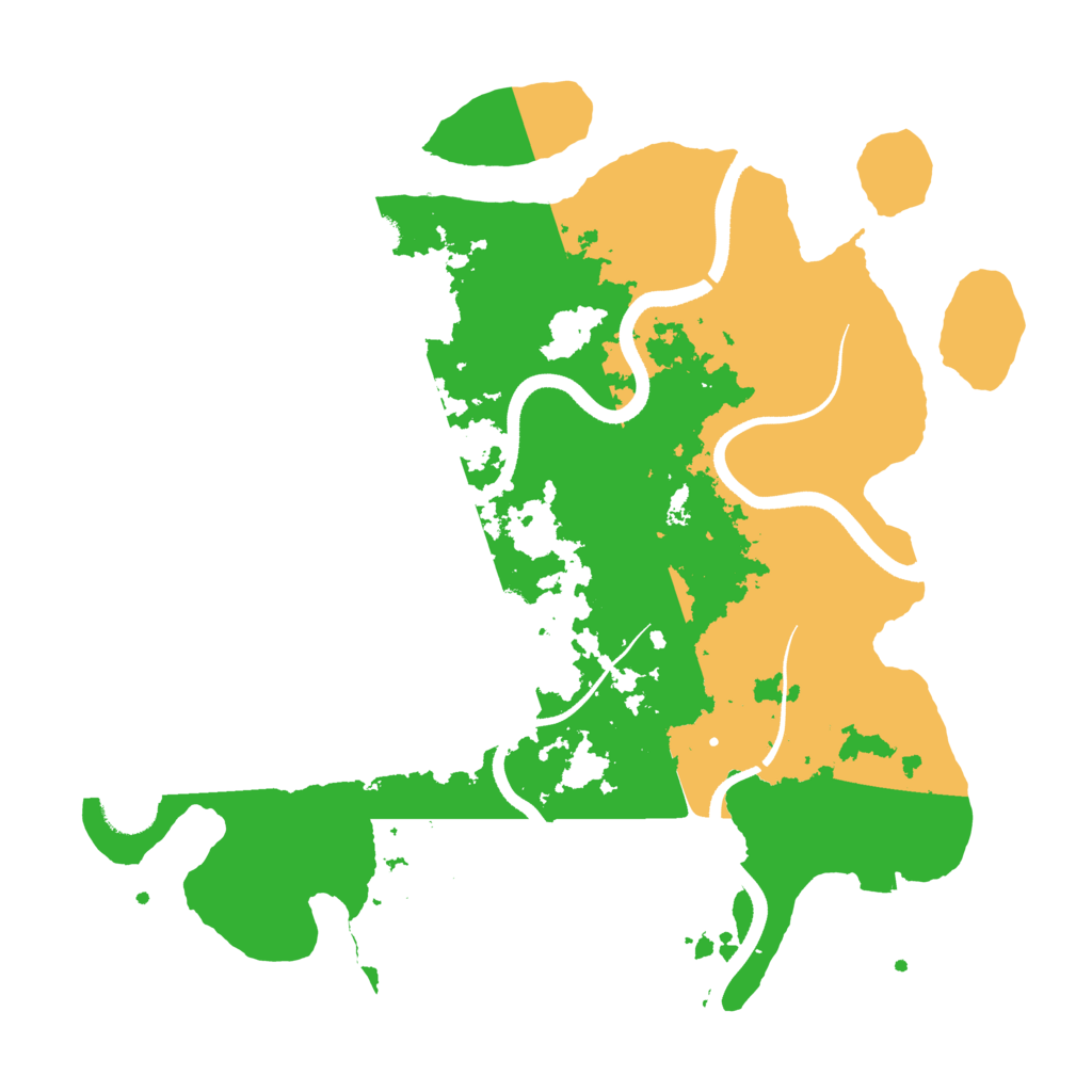 Biome Rust Map: Procedural Map, Size: 3500, Seed: 245242