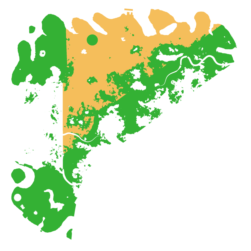 Biome Rust Map: Procedural Map, Size: 6000, Seed: 1357709142
