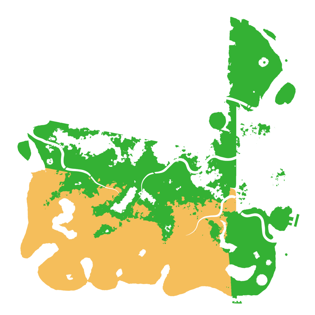 Biome Rust Map: Procedural Map, Size: 5000, Seed: 1204574093