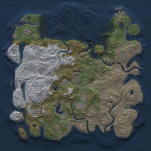 Thumbnail Rust Map: Procedural Map, Size: 4250, Seed: 684428954, 16 Monuments