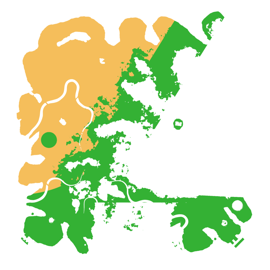 Biome Rust Map: Procedural Map, Size: 4500, Seed: 32378778