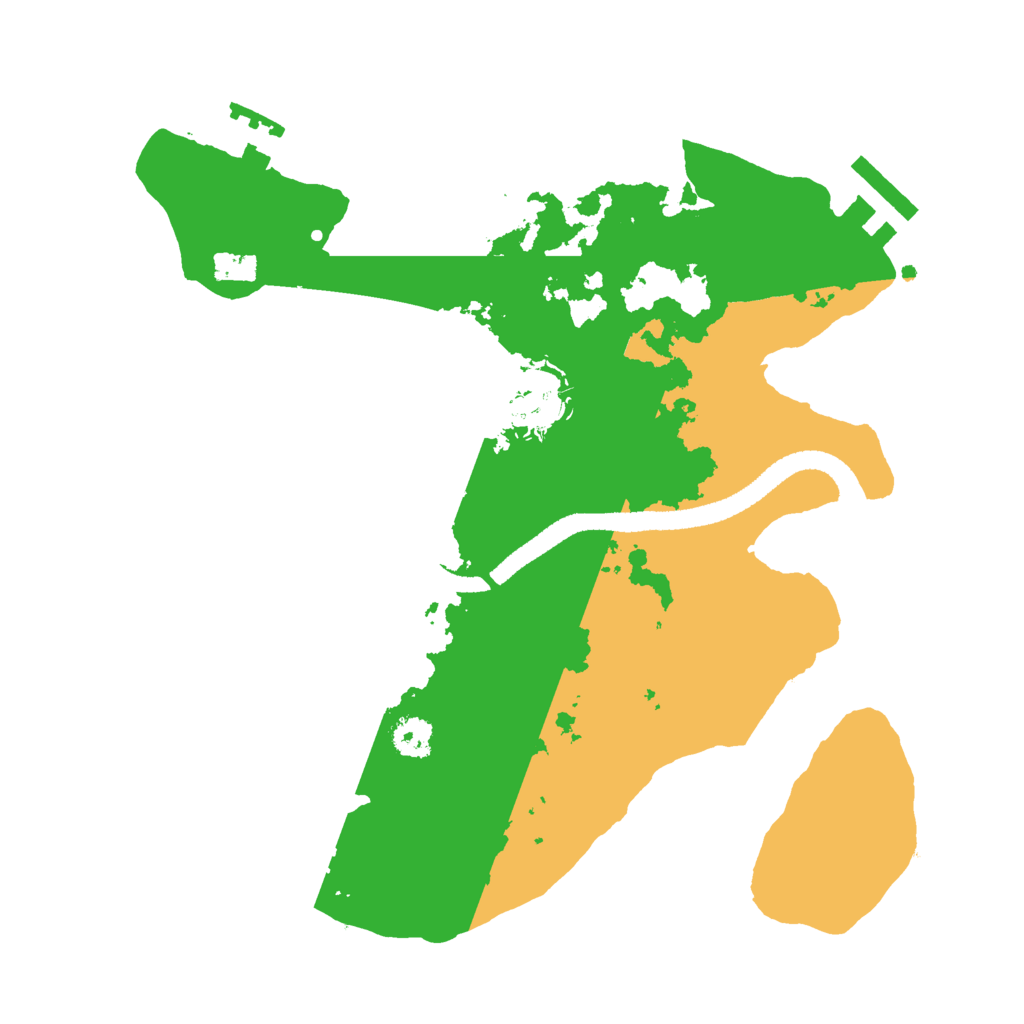 Biome Rust Map: Procedural Map, Size: 2600, Seed: 824634953