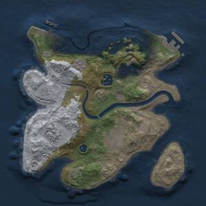 Thumbnail Rust Map: Procedural Map, Size: 2600, Seed: 824634953, 11 Monuments