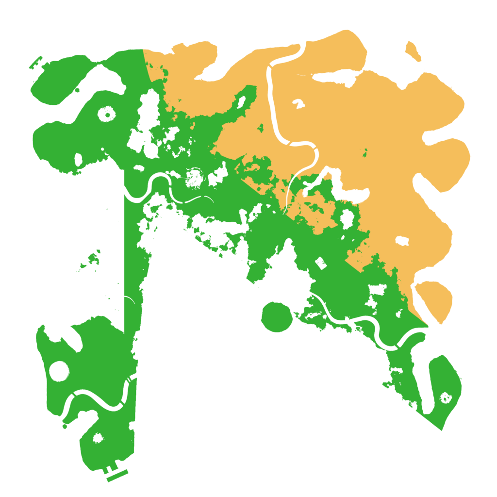 Biome Rust Map: Procedural Map, Size: 4500, Seed: 703596067