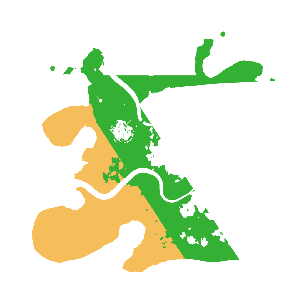 Biome Rust Map: Procedural Map, Size: 2500, Seed: 498737532