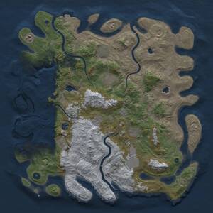 Thumbnail Rust Map: Procedural Map, Size: 4500, Seed: 40961, 16 Monuments