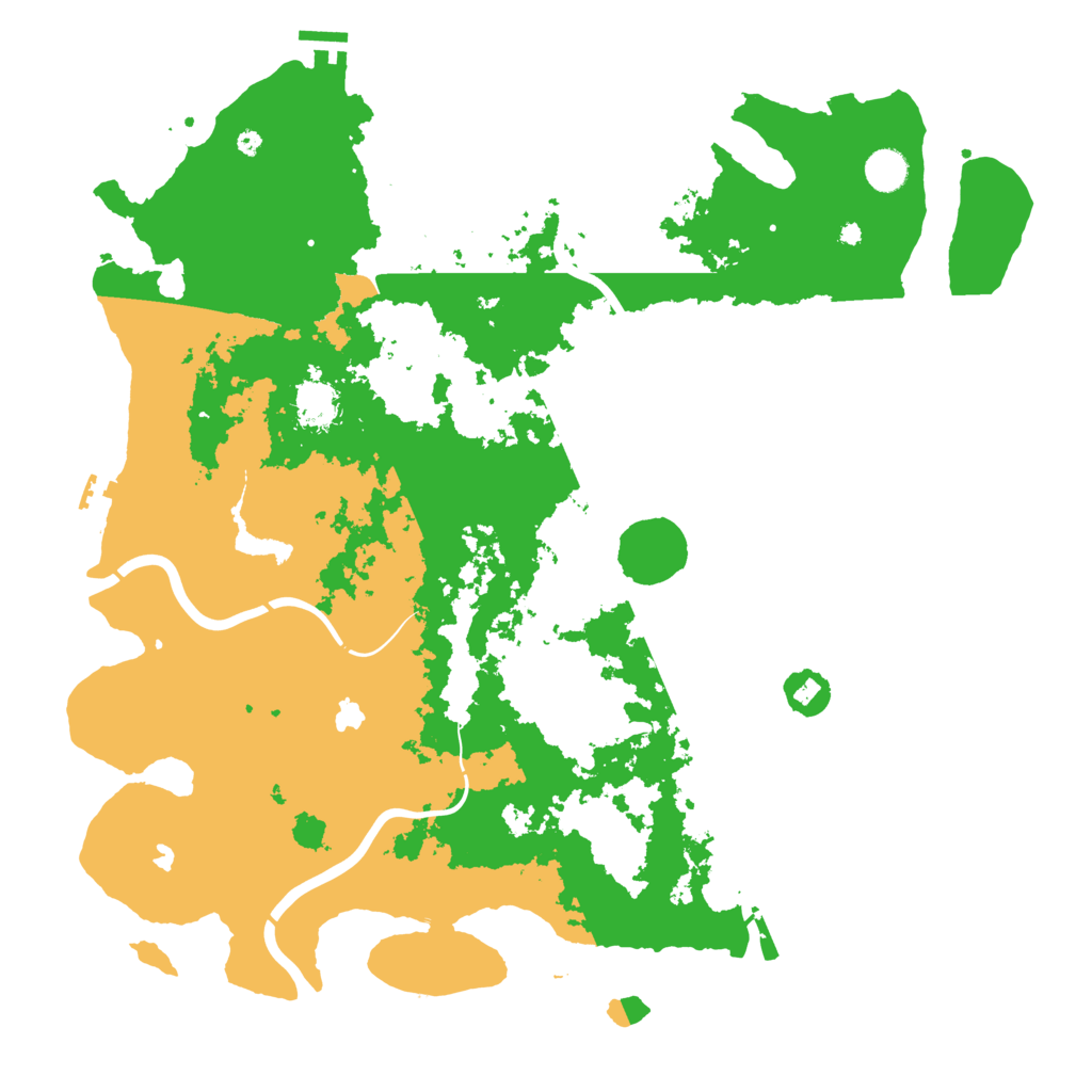 Biome Rust Map: Procedural Map, Size: 4500, Seed: 936116748