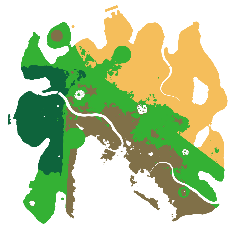 Biome Rust Map: Procedural Map, Size: 3650, Seed: 19548838