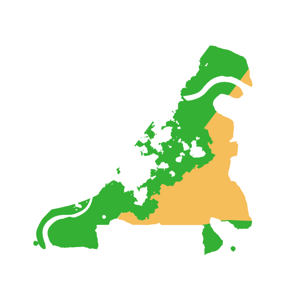 Biome Rust Map: Procedural Map, Size: 2400, Seed: 729771