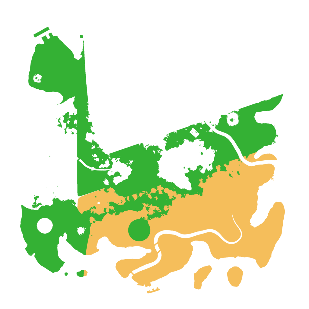 Biome Rust Map: Procedural Map, Size: 3700, Seed: 2007668270