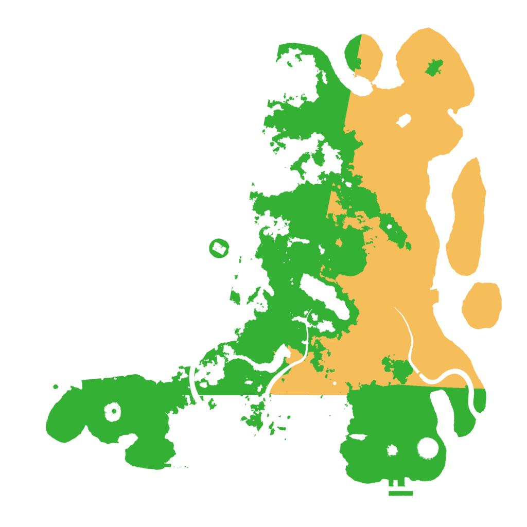 Biome Rust Map: Procedural Map, Size: 4400, Seed: 87897115