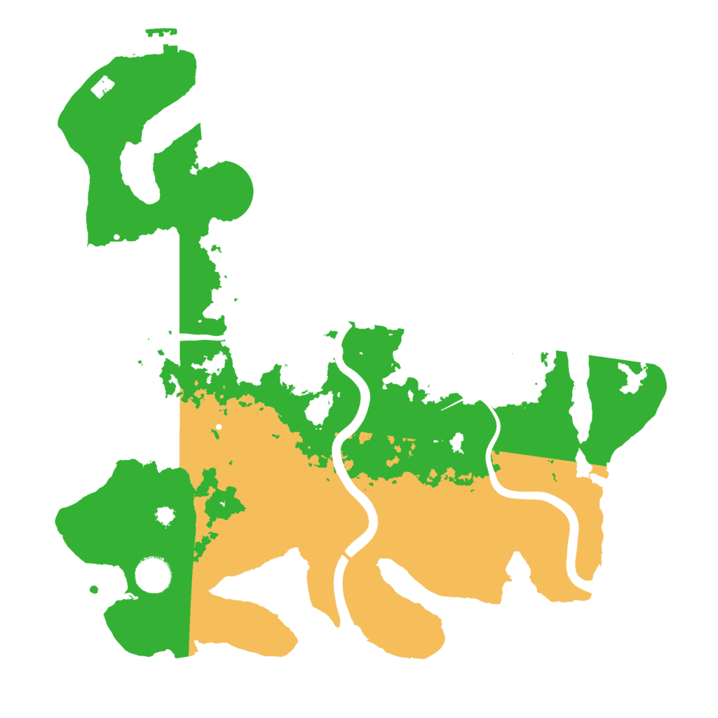 Biome Rust Map: Procedural Map, Size: 3500, Seed: 1205063257
