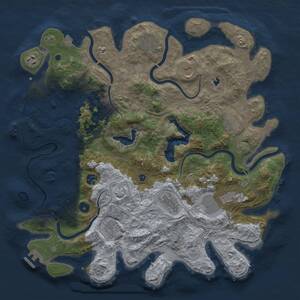 Thumbnail Rust Map: Procedural Map, Size: 4250, Seed: 256495376, 15 Monuments