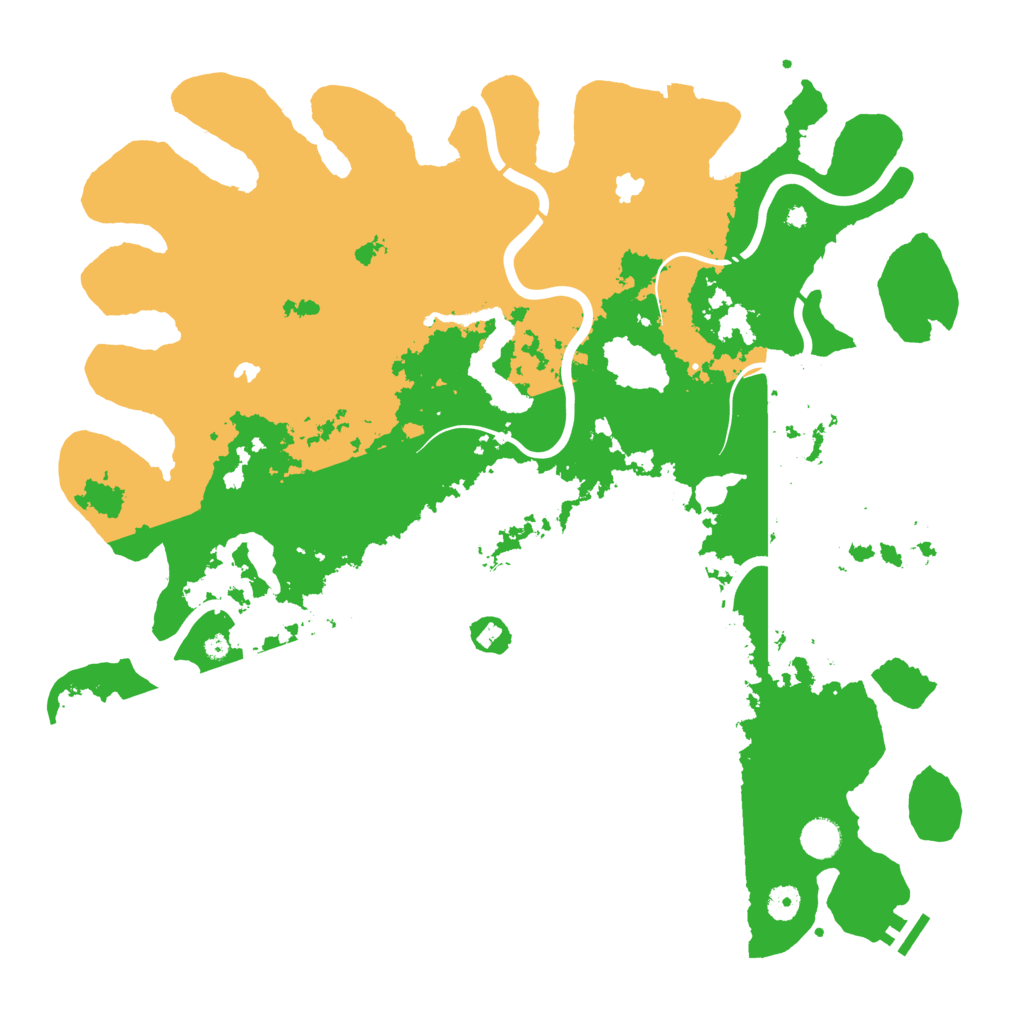 Biome Rust Map: Procedural Map, Size: 4500, Seed: 808489829