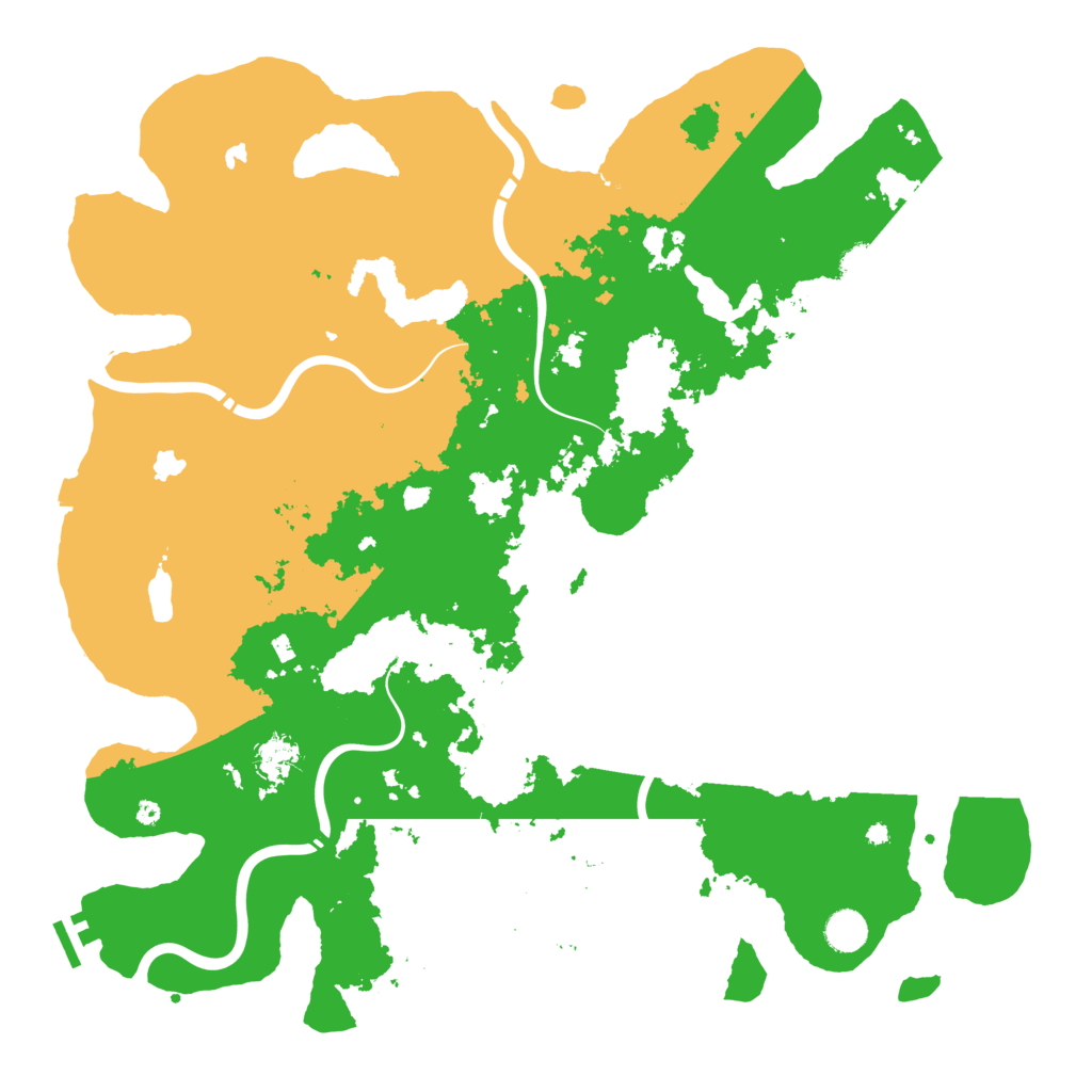 Biome Rust Map: Procedural Map, Size: 4500, Seed: 1310099587