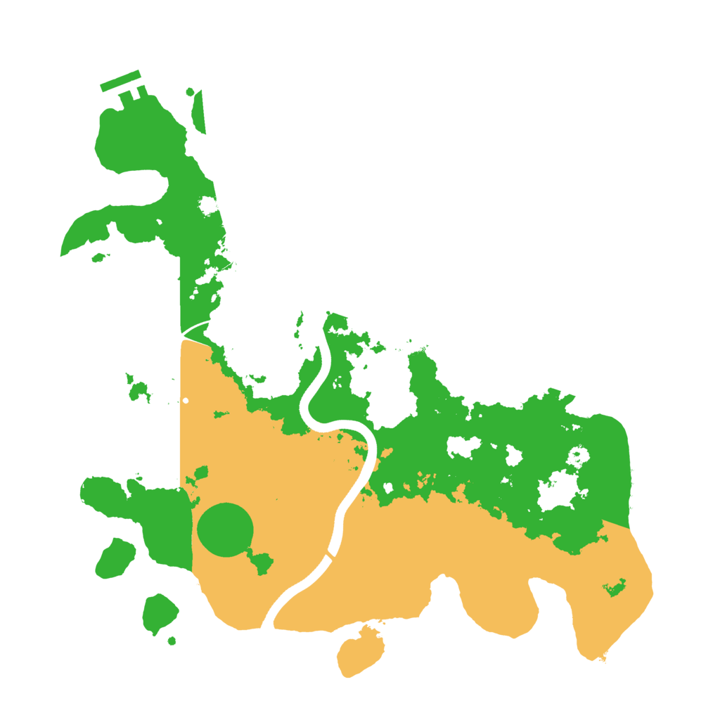 Biome Rust Map: Procedural Map, Size: 3500, Seed: 20080409