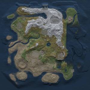 Thumbnail Rust Map: Procedural Map, Size: 3500, Seed: 289158262, 14 Monuments