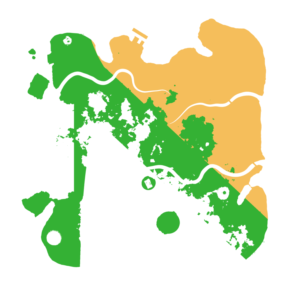 Biome Rust Map: Procedural Map, Size: 3550, Seed: 578369846