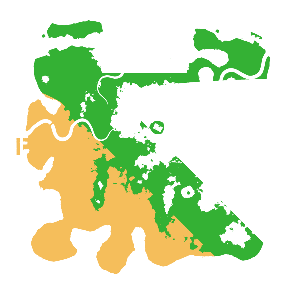 Biome Rust Map: Procedural Map, Size: 3500, Seed: 35231