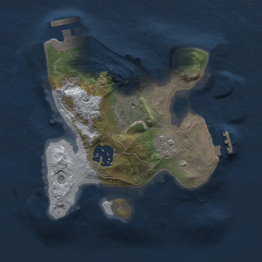 Rust Map: Procedural Map, Size: 1850, Seed: 511451178, 7 Monuments