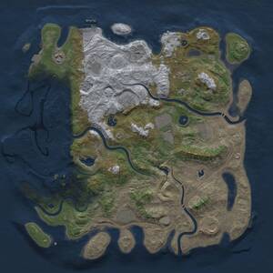 Thumbnail Rust Map: Procedural Map, Size: 4250, Seed: 308670667, 16 Monuments